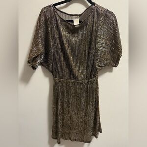 Ali Ro gold mini dress - size 2